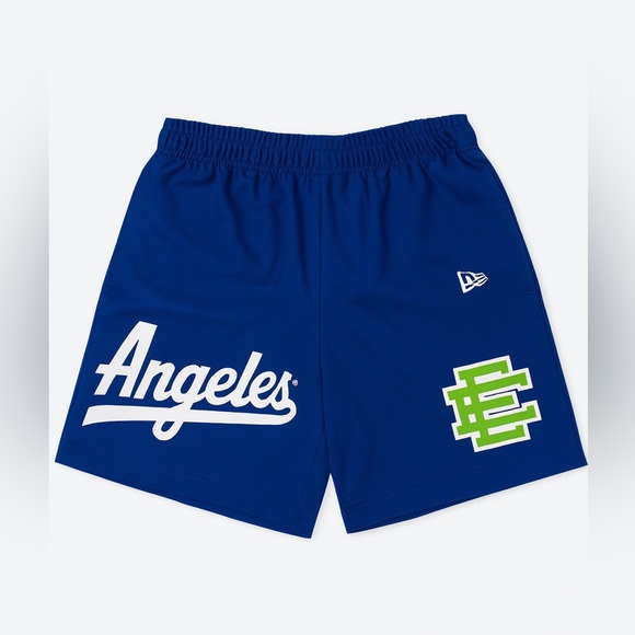 Eric Emanuel X New Era X Los Angeles Dodgers EE Basic Nylon Active Shorts Sz S - Picture 1 of 6